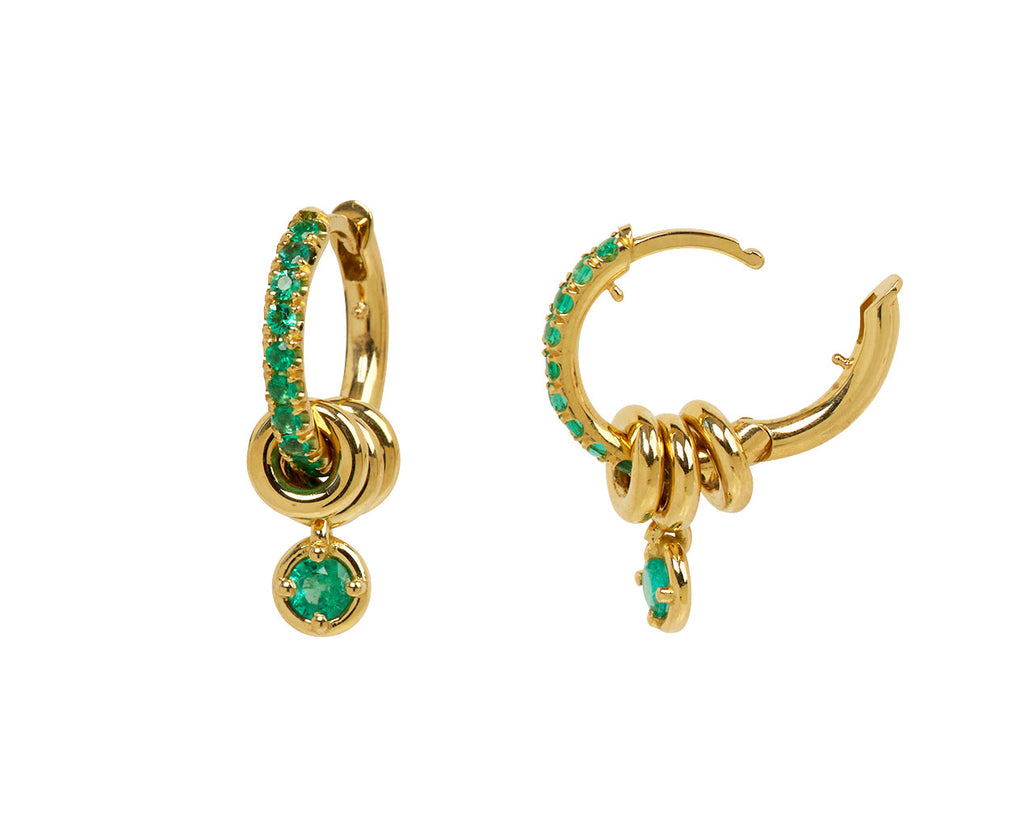 Emerald Zahra Hoop Earrings - TWISTonline 