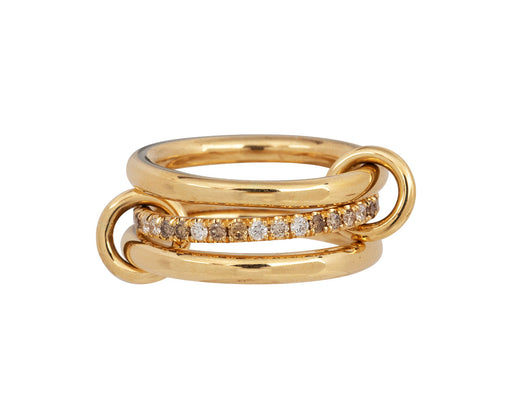 Mixed Diamond Libra Petite Ring