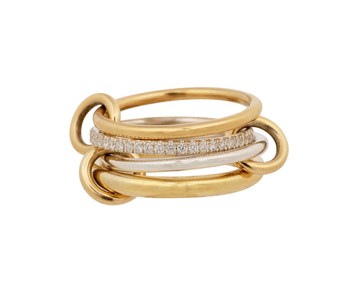 Silver and Gold Diamond Callista SG Ring