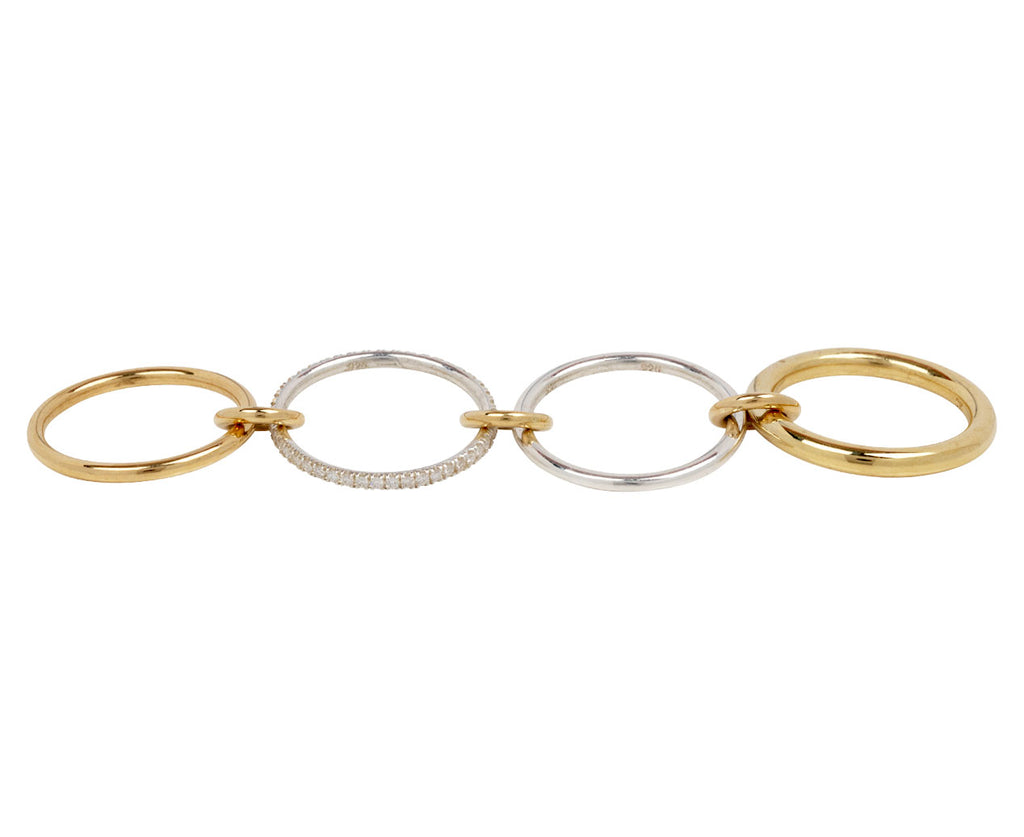 Silver and Gold Diamond Callista SG Ring