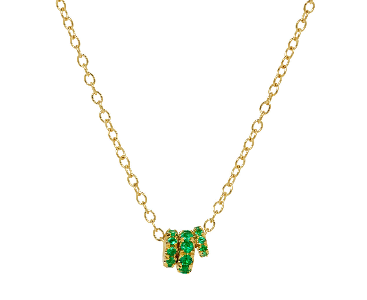 Spinelli Kilcollin Emerald Vesta Pendant Necklace