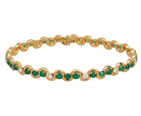 Emerald Edessa Tennis Bracelet