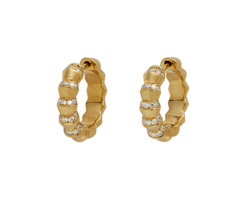 Borsh Minor Pavé Hoop Earrings