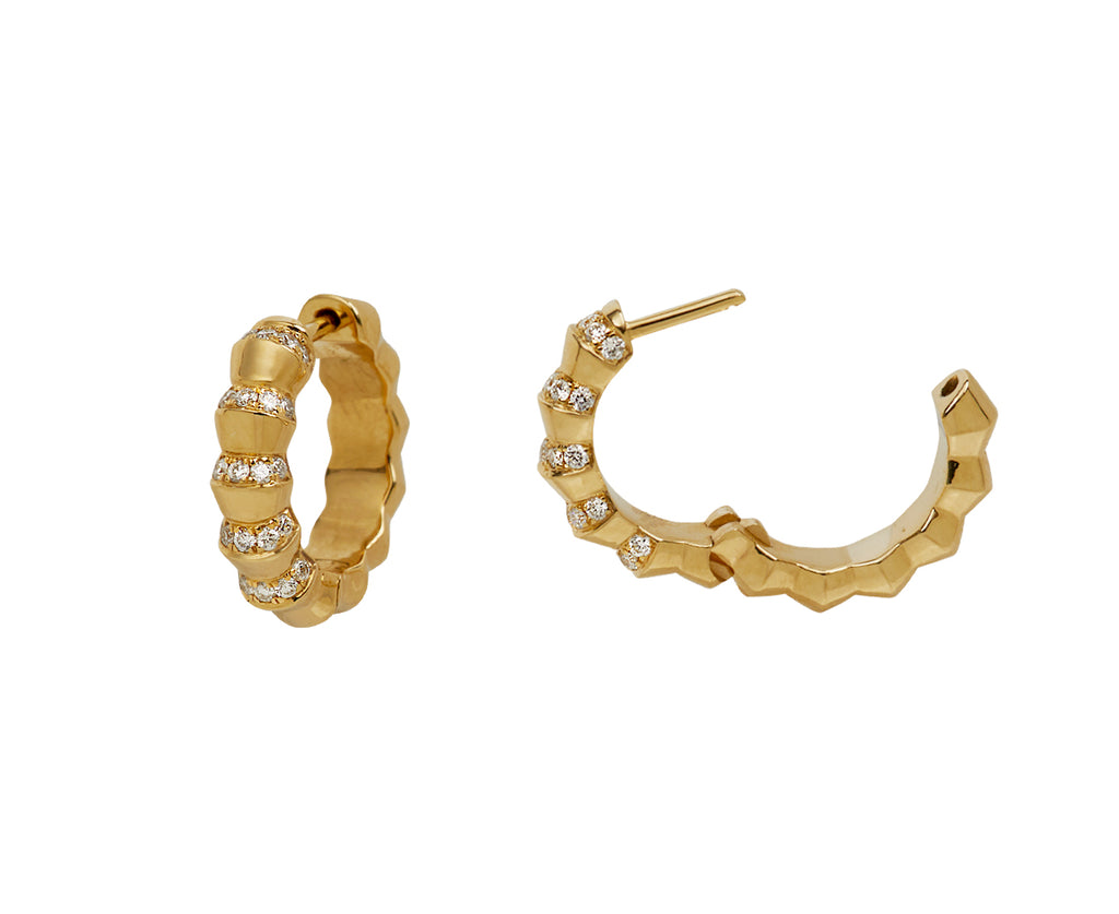 Borsh Minor Pavé Hoop Earrings