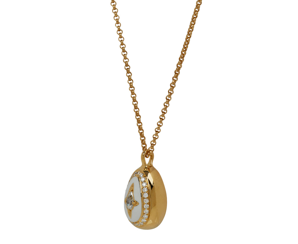 Cosmic Egg Minor Bone White Pendant Necklace