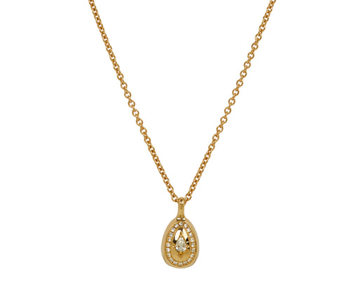 Cosmic Egg Petite Diamond Pendant Necklace