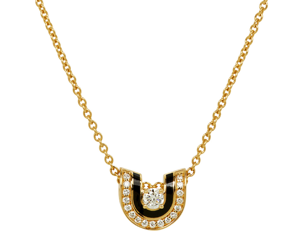 Dias Minor Jet Black Pendant Necklace - TWISTonline 