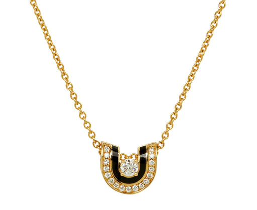 Dias Minor Jet Black Pendant Necklace - TWISTonline 
