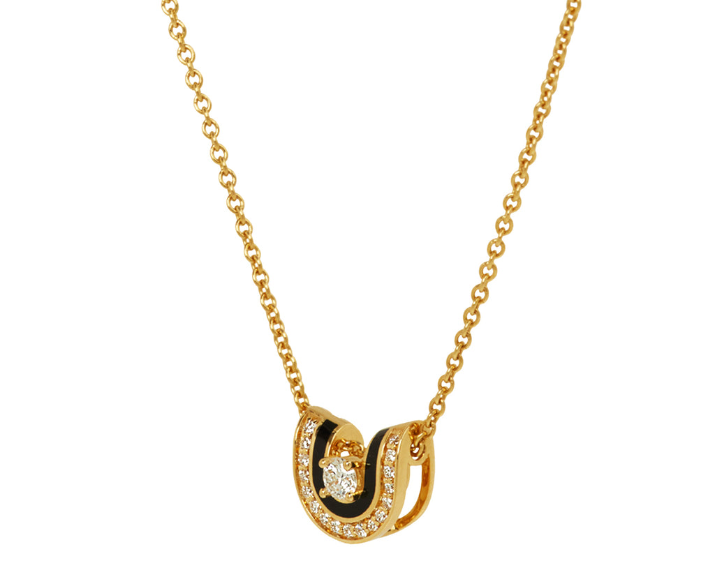 Dias Minor Jet Black Pendant Necklace - TWISTonline 