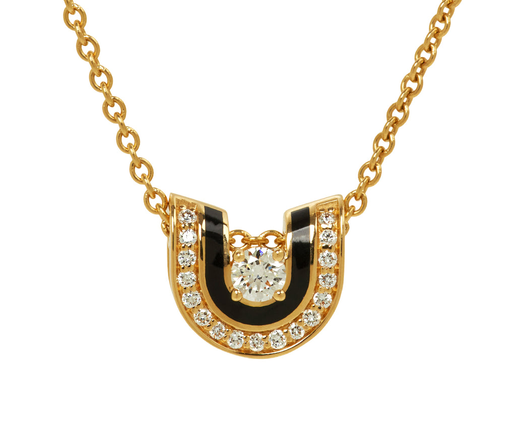Dias Minor Jet Black Pendant Necklace - TWISTonline 