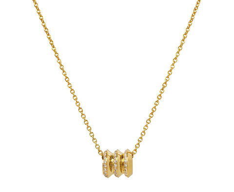 State Property Borsh Triple Pavé Pendant Necklace