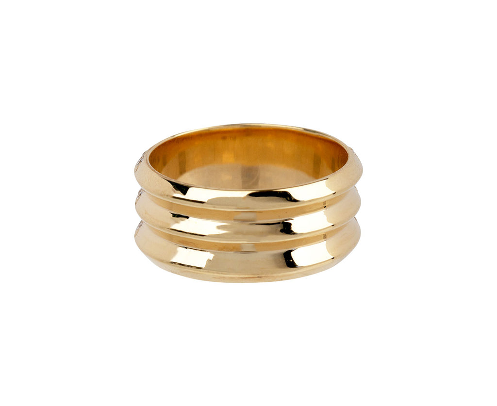 State Property Borsh Triplet Pavé Ring Back