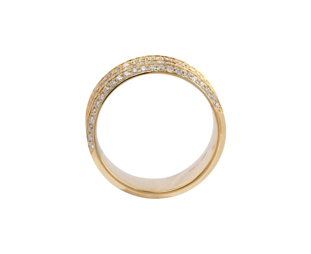 State Property Borsh Triplet Pavé Ring Top