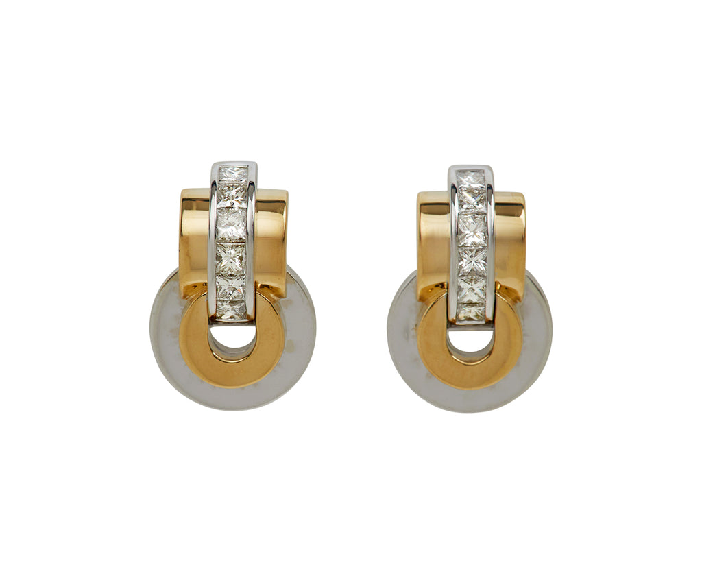 Raisina Diamond Two Toned Earrings