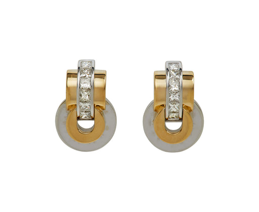 Raisina Diamond Two Toned Earrings