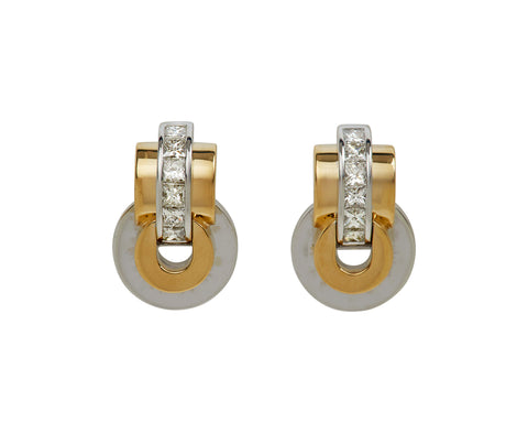 Raisina Diamond Two Toned Earrings