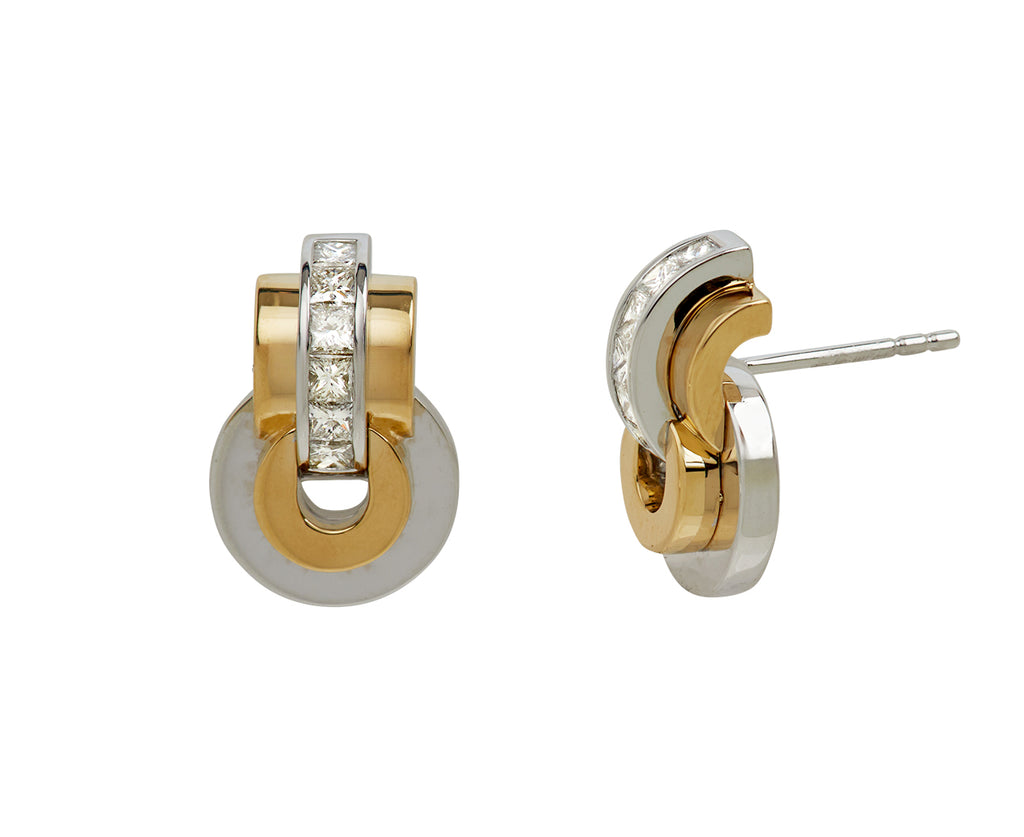 Raisina Diamond Two Toned Earrings