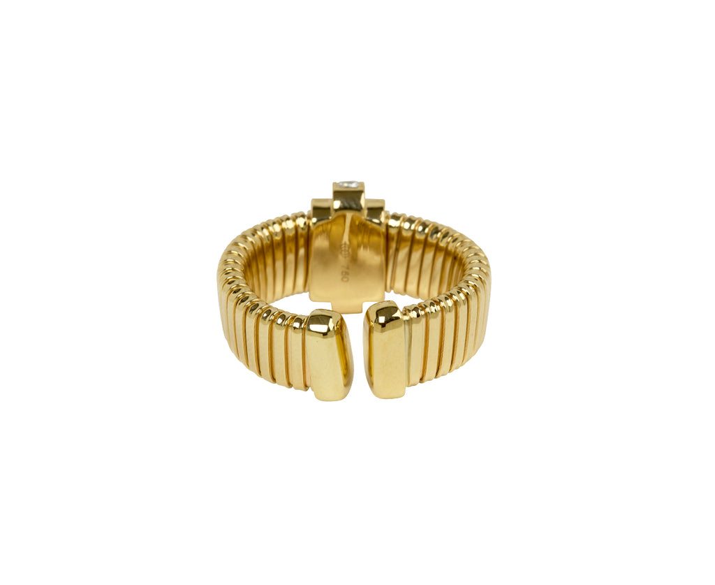 Gold Raisina Diamond Tubogas Ring