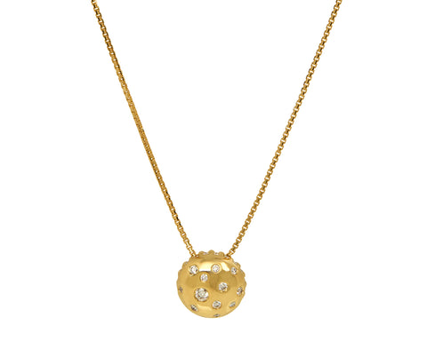 Toadstool Diamond Pendant Necklace
