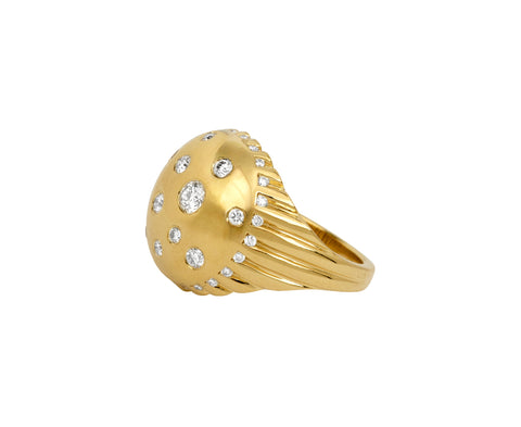 Toadstool Diamond Bombé Ring