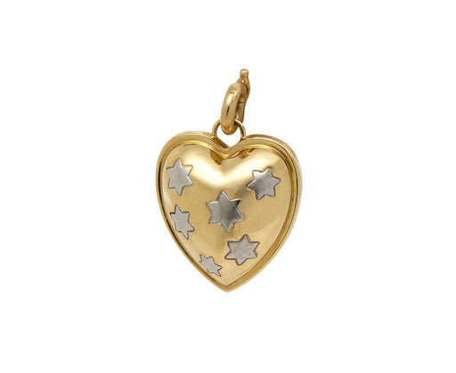 Mixed Gold Anna Heart Charm Pendant ONLY