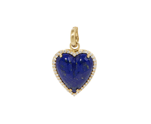 Large Lapis and Diamond Alana Heart Charm Pendant ONLY