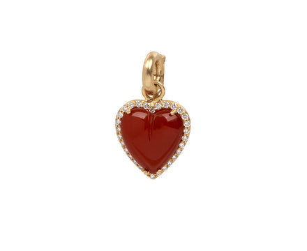 Storrow Carnelian Diamond Alana Heart Charm ONLY
