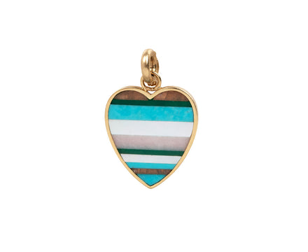 Rhodochrosite, Turquoise and Red Chalcedony Eloise Charm ONLY