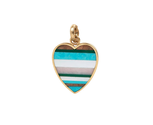 Rhodochrosite, Turquoise and Red Chalcedony Eloise Charm ONLY