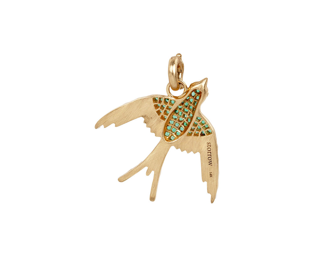 Emerald Evelyn Sparrow Charm Pendant ONLY