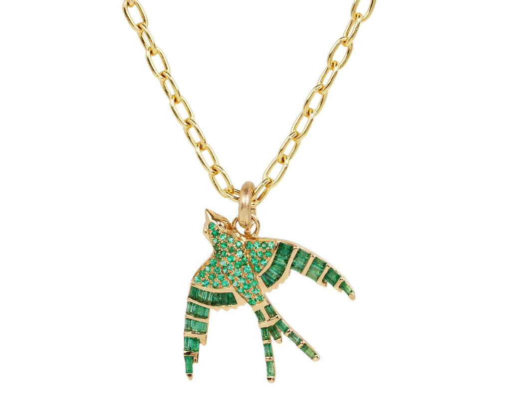 Emerald Evelyn Sparrow Charm Pendant ONLY