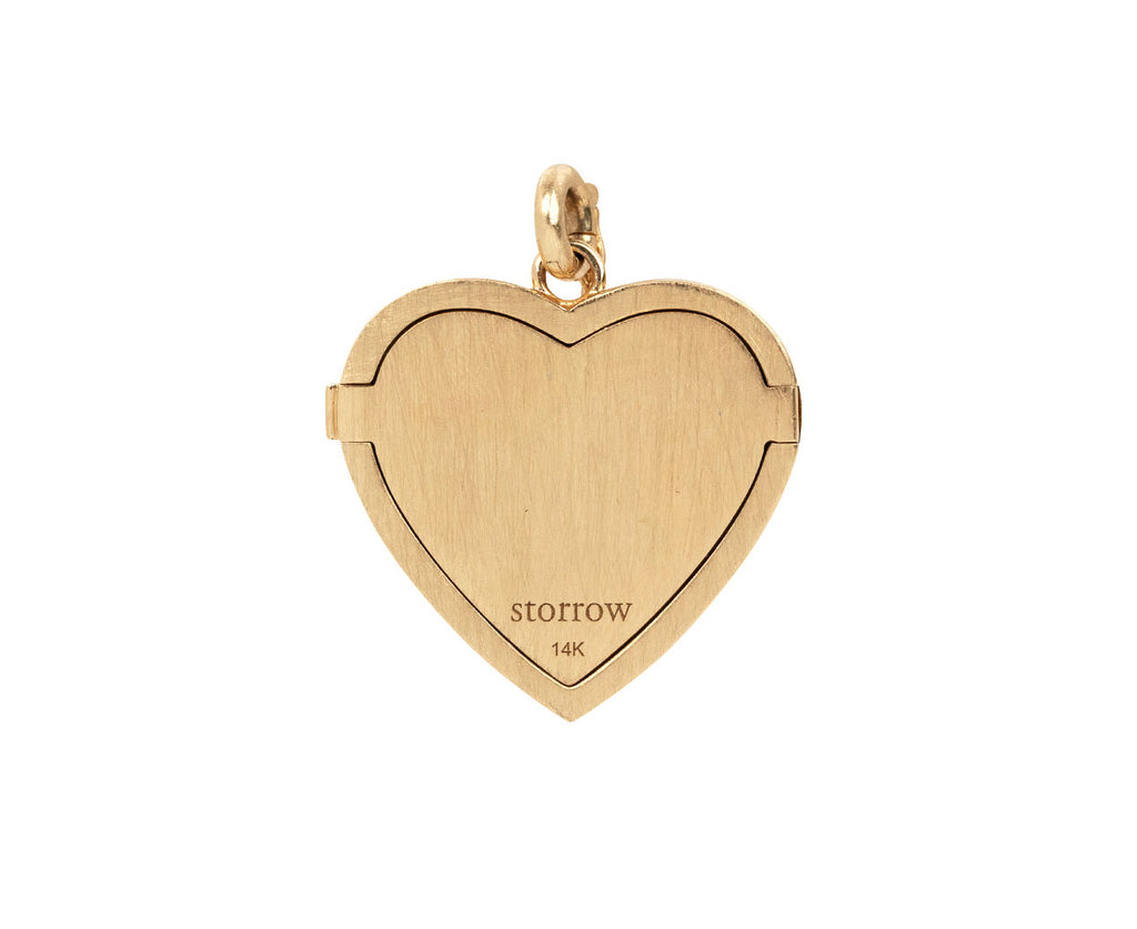 Pearl and Diamond Heart Locket ONLY