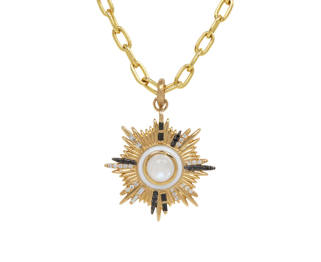 Mother-of-Pearl, Diamond and Sapphire Victoria Medallion ONLY