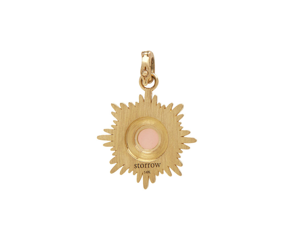 Pink Opal, Sapphire and Diamond Mini Victoria Medallion ONLY