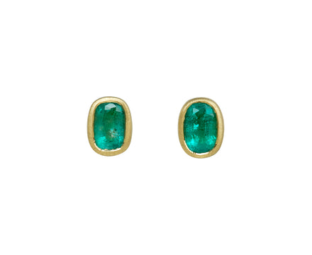 Elizabeth Street Emerald Stud Earrings