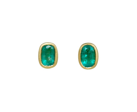Elizabeth Street Emerald Stud Earrings