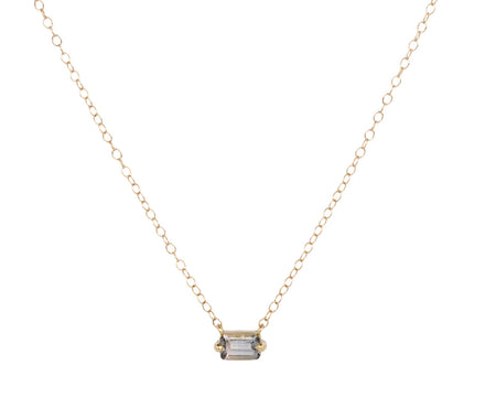 Elizabeth Street Silvery Blue Tourmaline Necklace