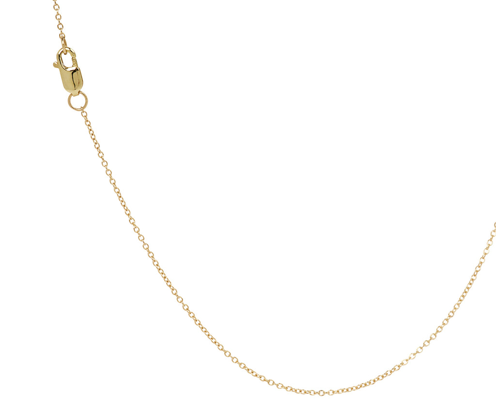Elizabeth Street Blue Sapphire Slider Pendant Necklace - Closure