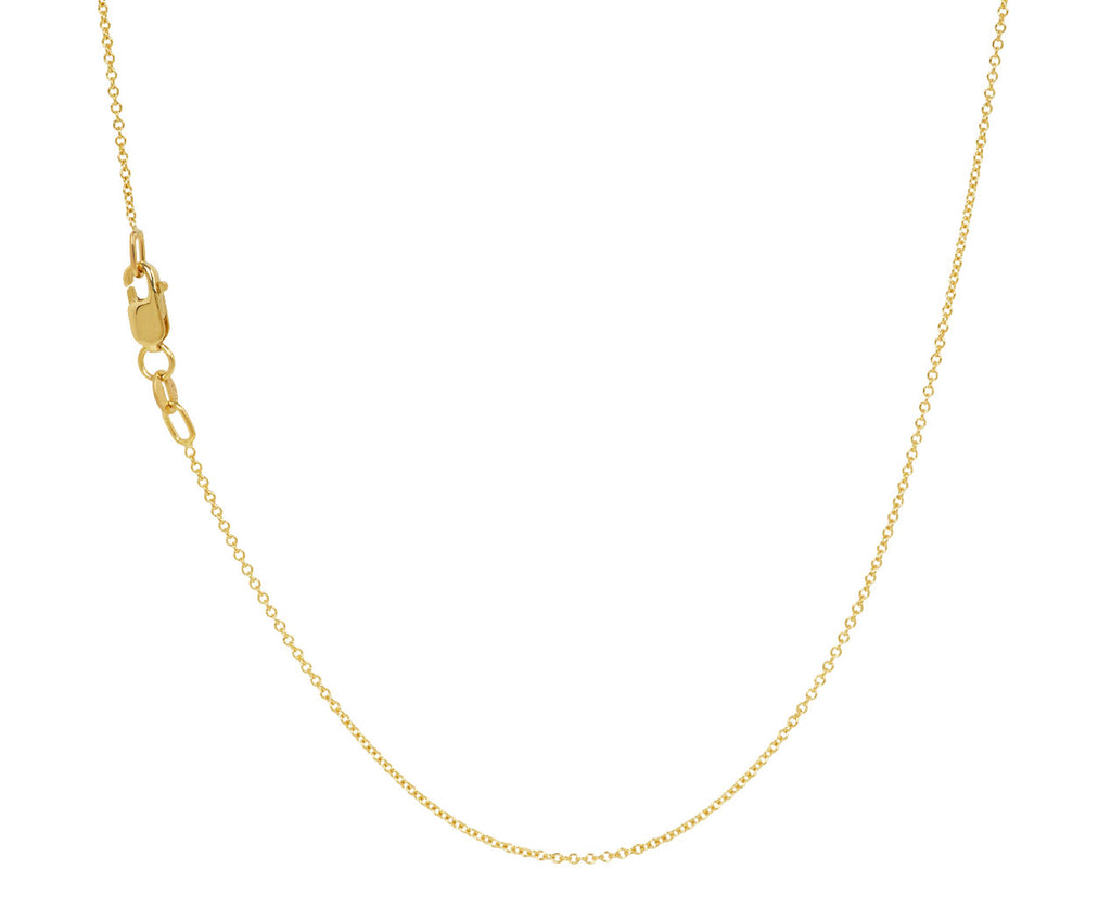 Elizabeth Street Radiant Cut Blue Zircon Pendant Necklace - closure