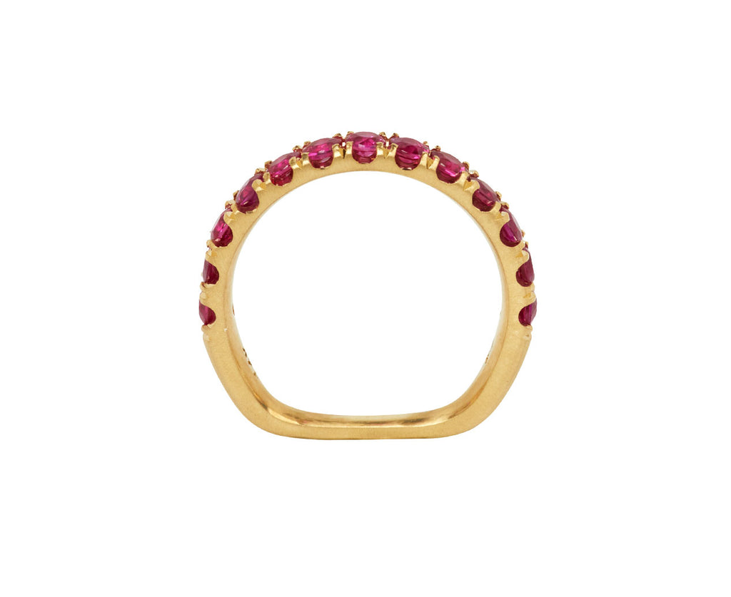 Elizabeth Street Ruby Euro Band - top down