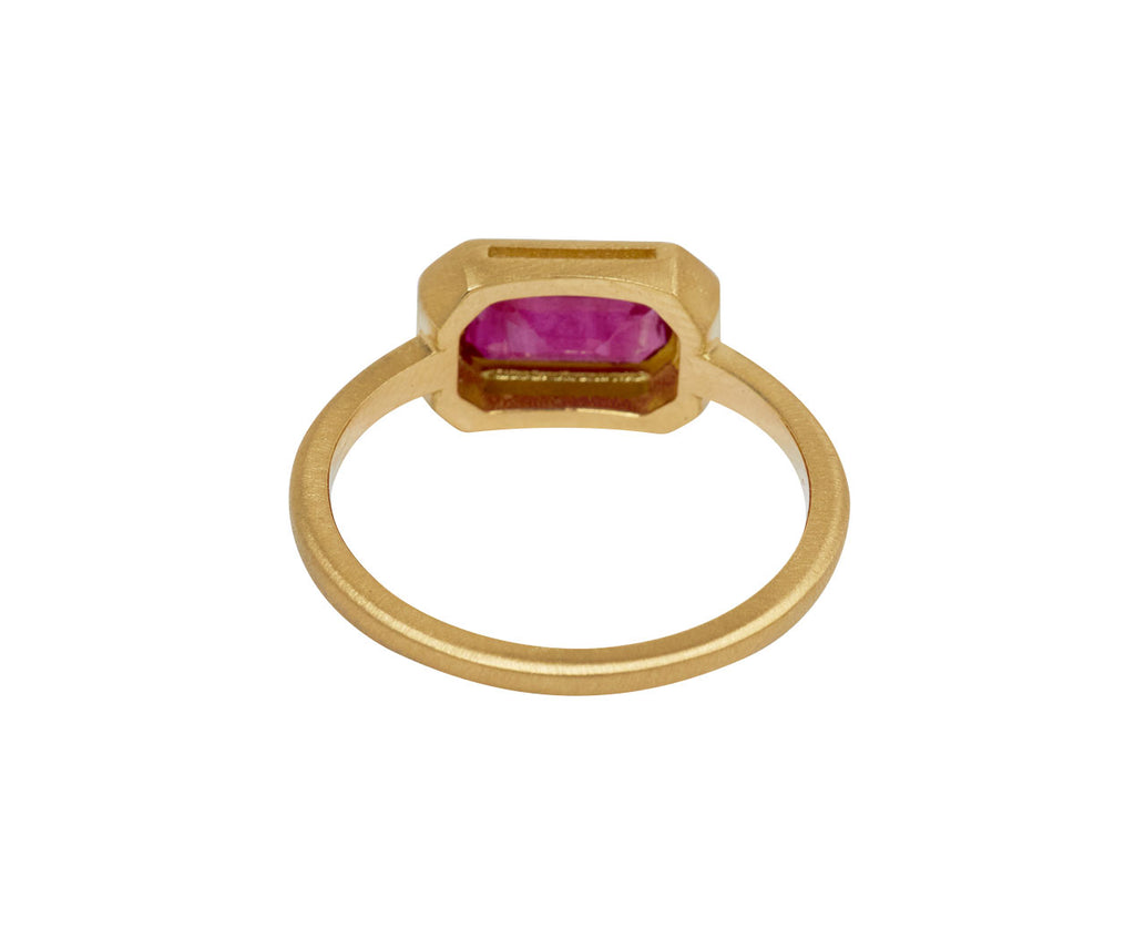 Elizabeth Street Burmese Ruby Ring - back