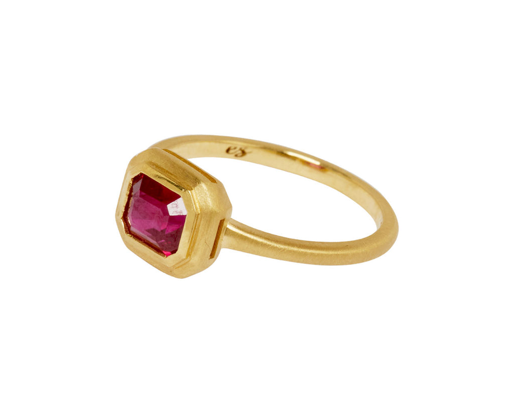 Elizabeth Street Burmese Ruby Ring - side