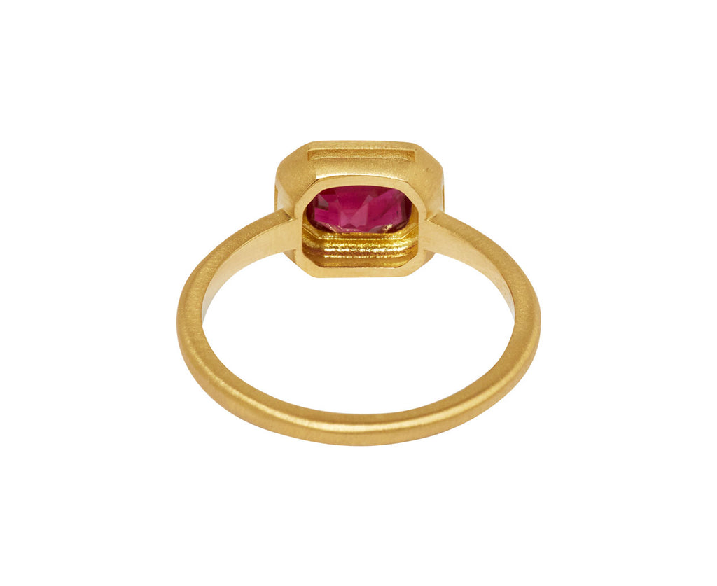Elizabeth Street Burmese Ruby Ring - back