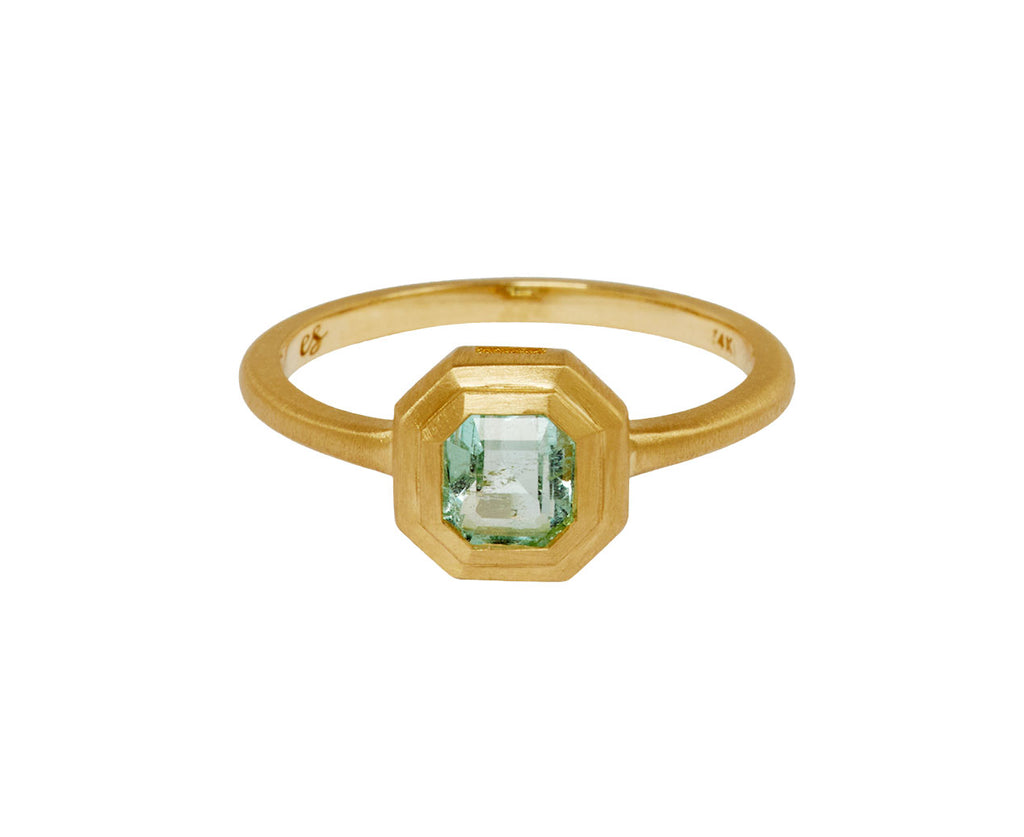 Pale Colombian Emerald Ring