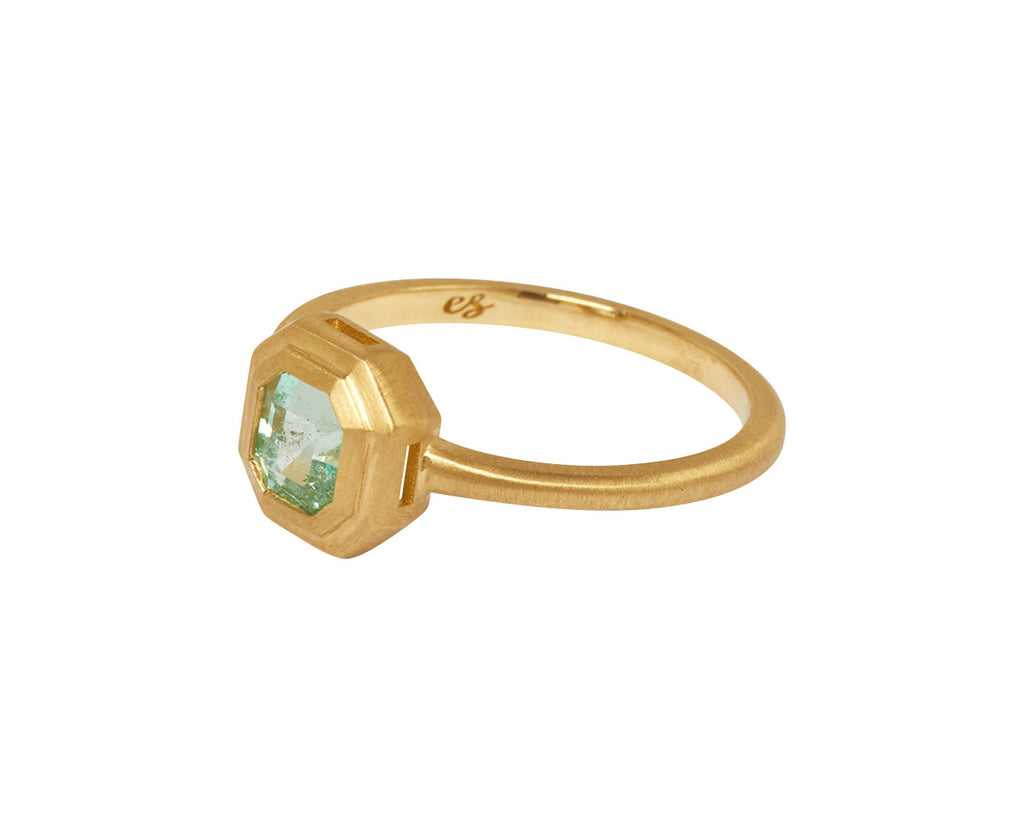 Pale Colombian Emerald Ring