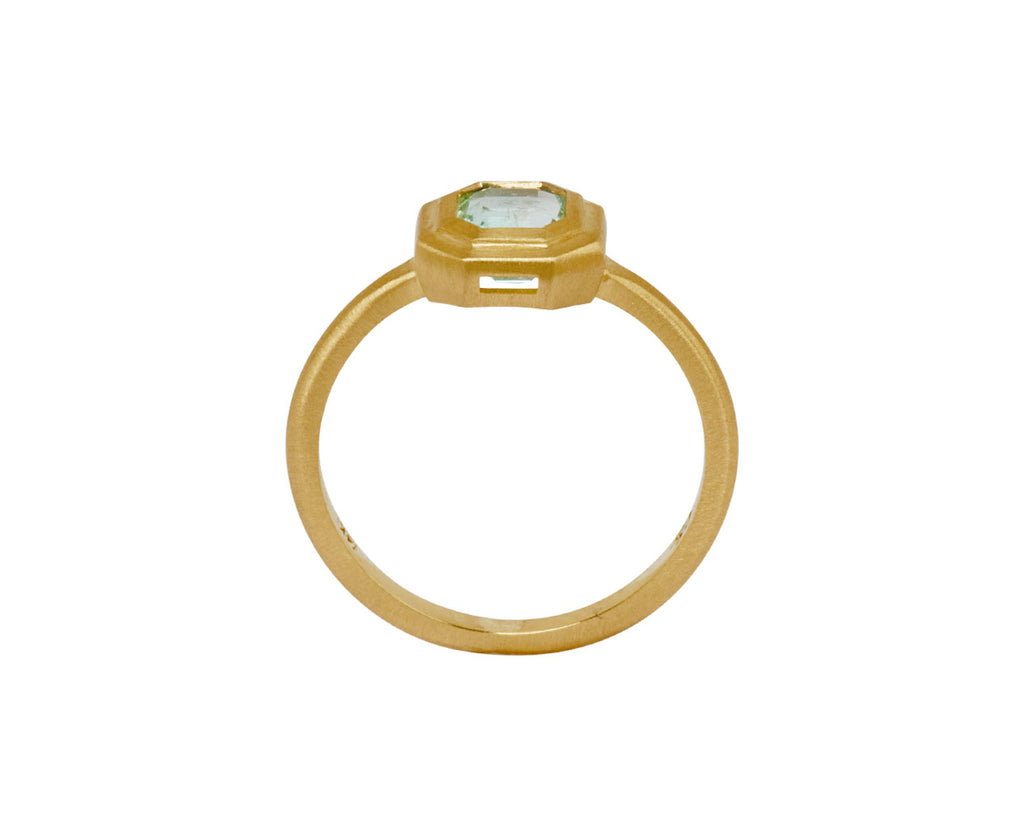 Pale Colombian Emerald Ring