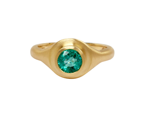 Elizabeth Street Brazilian Emerald Ring