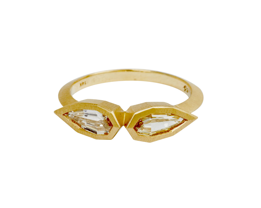 Elizabeth Street Double Geo-Pear Shaped Diamond Ring
