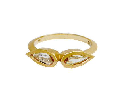 Elizabeth Street Double Geo-Pear Shaped Diamond Ring