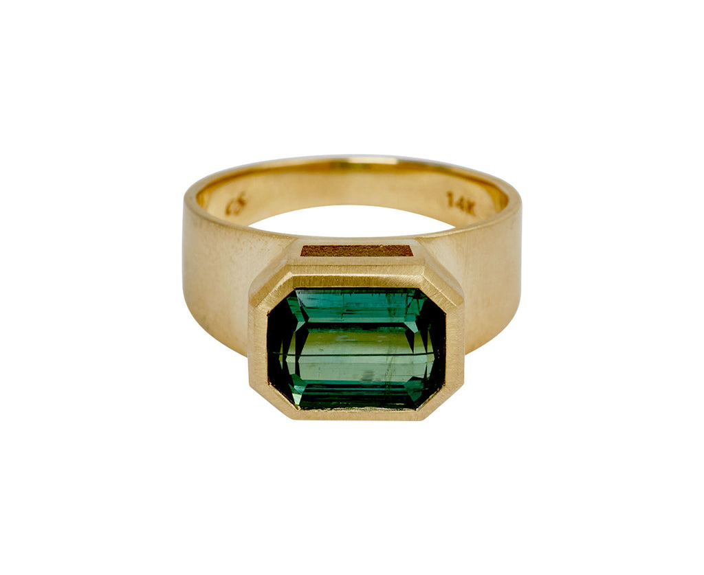 Elizabeth Street  Emerald Cut Tourmaline Ring